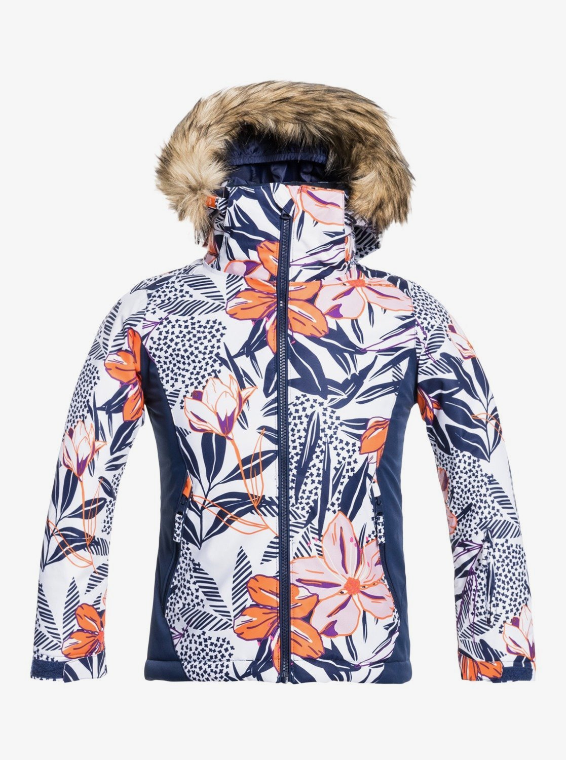 Roxy Jet Ski Snow Jacket for Girls in MEDIEVAL BLUE SUNDAY MOOD –